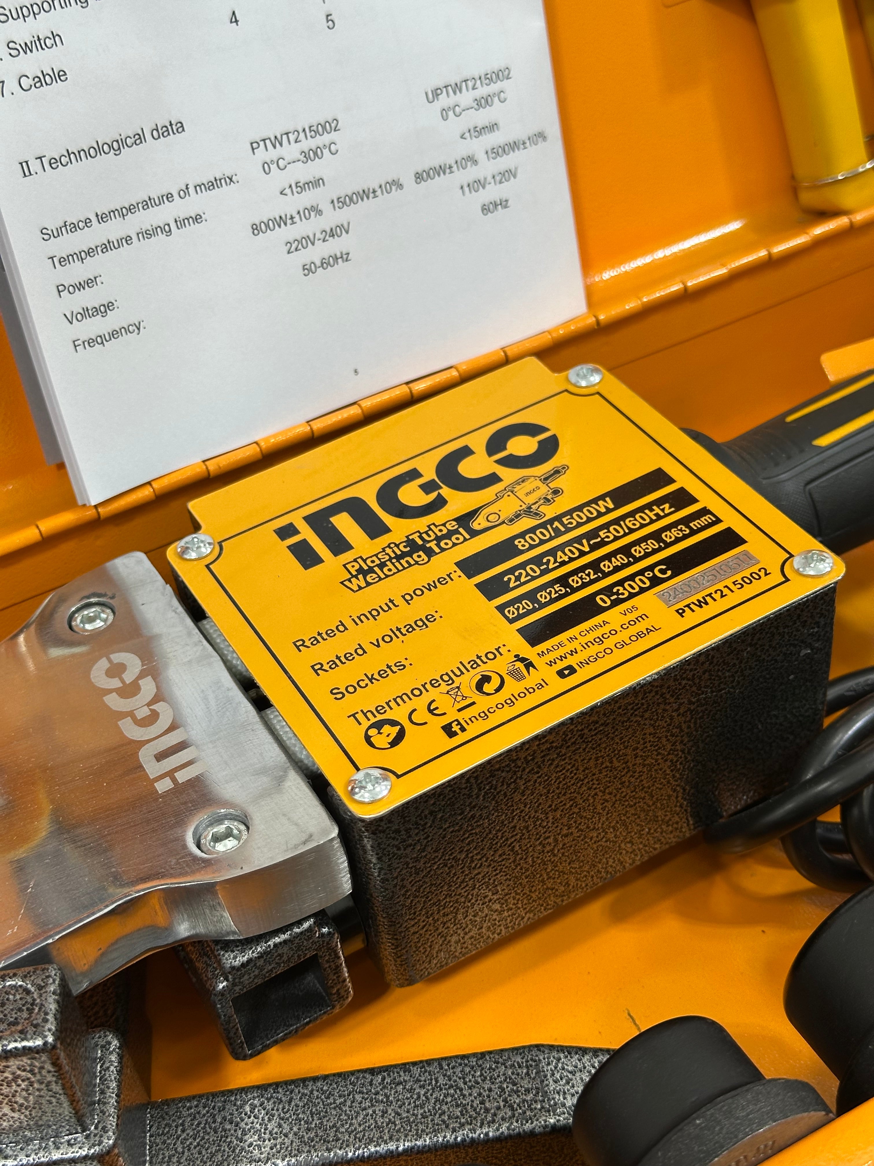 Soudeuse PPR INÇCO 1500watt