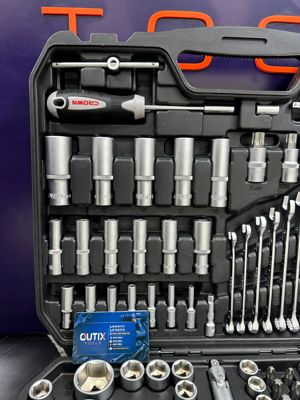 Crown-Caisse à outils 219Pcs