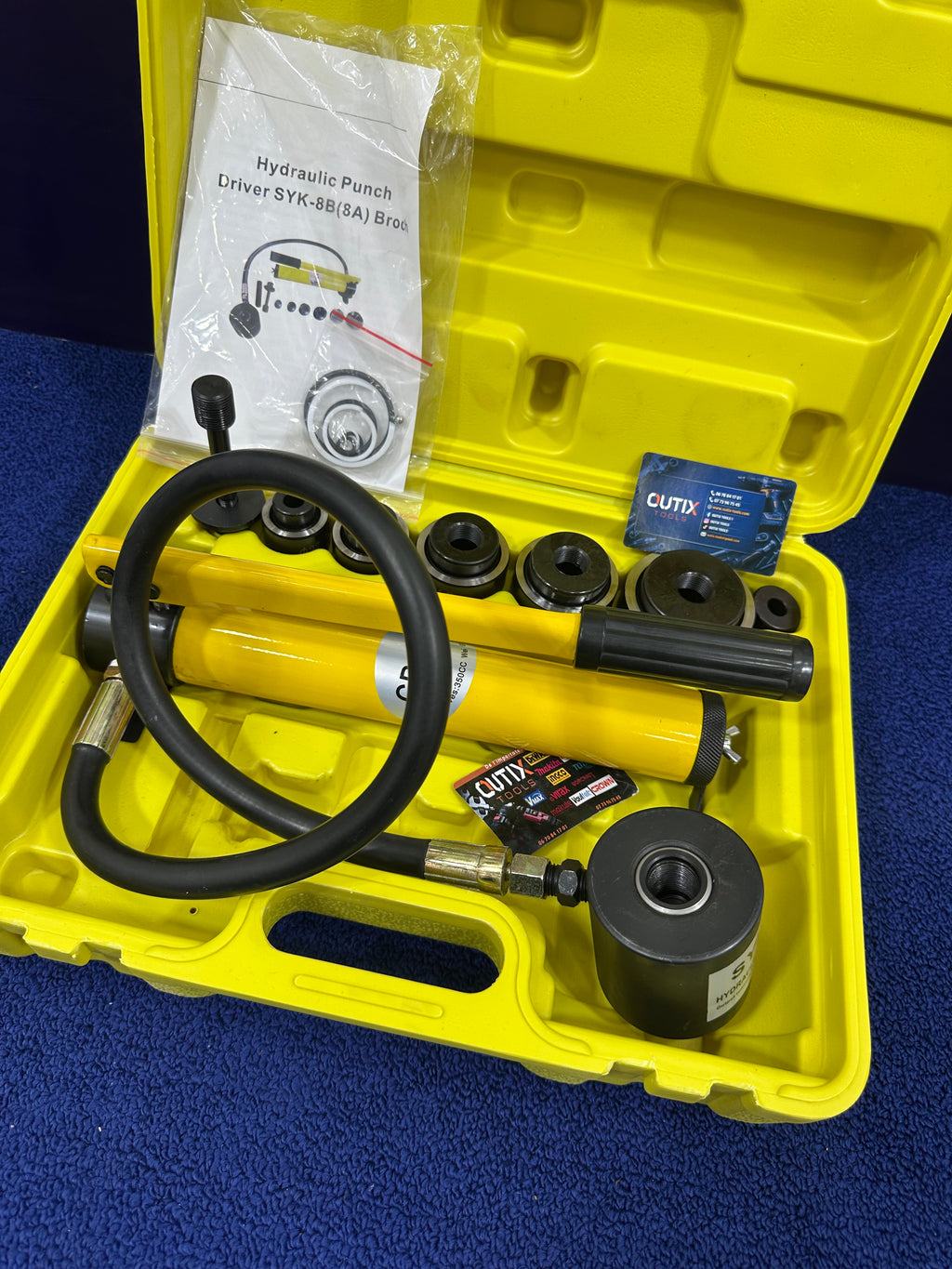 Kit d'outils de poinçonnage hydraulique 8tonnes (22/60)mm
