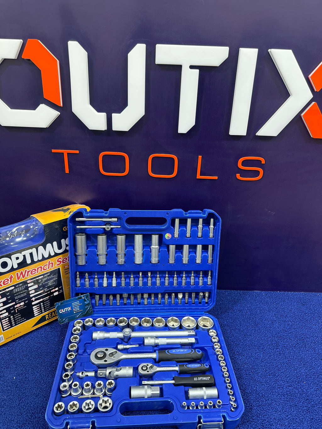 Caisse à outils 108 pcs + jeu clé mixte clique 5 pcs GS OPTIMUS