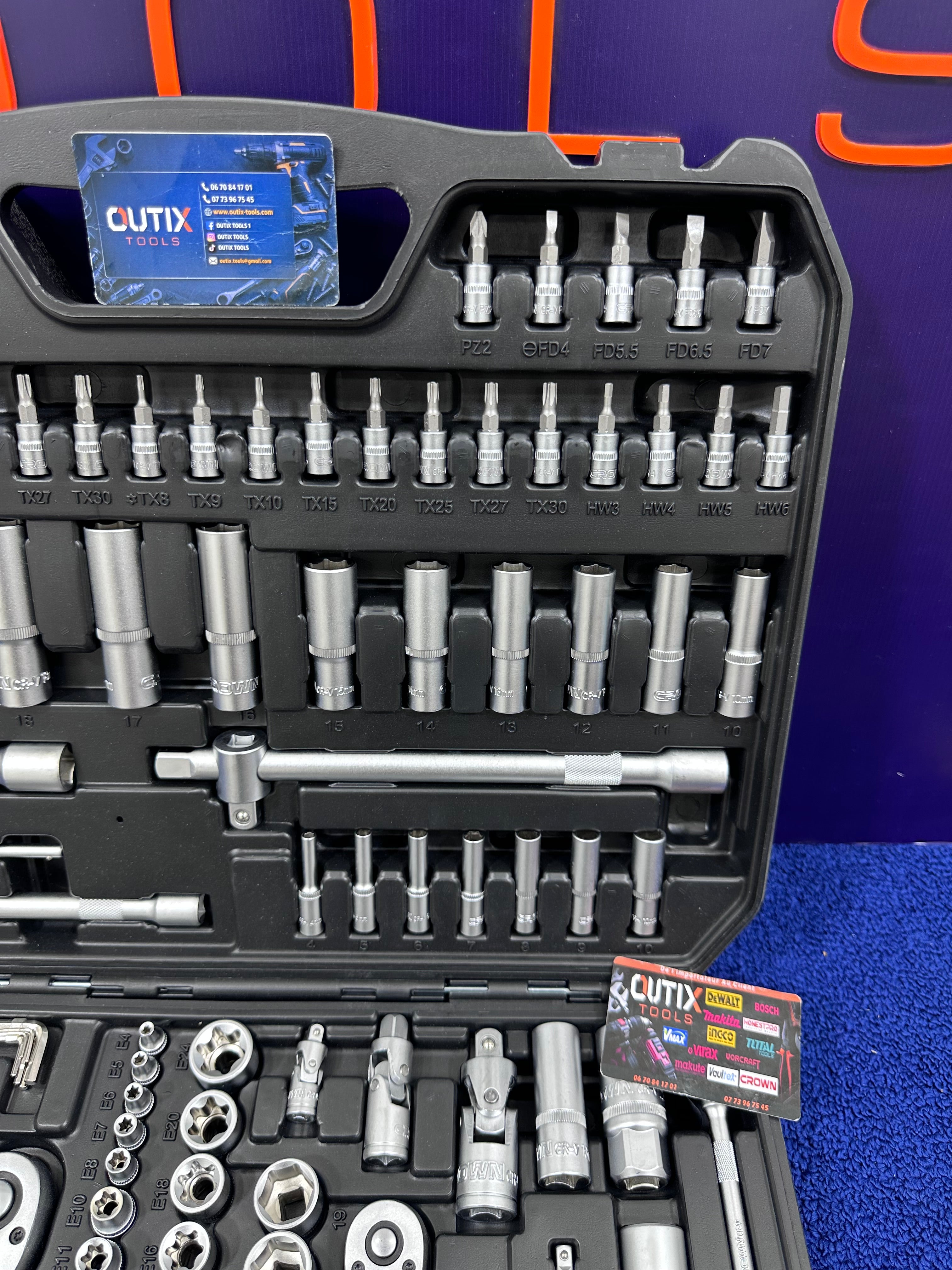 Crown-Caisse à outils 171 Pièces