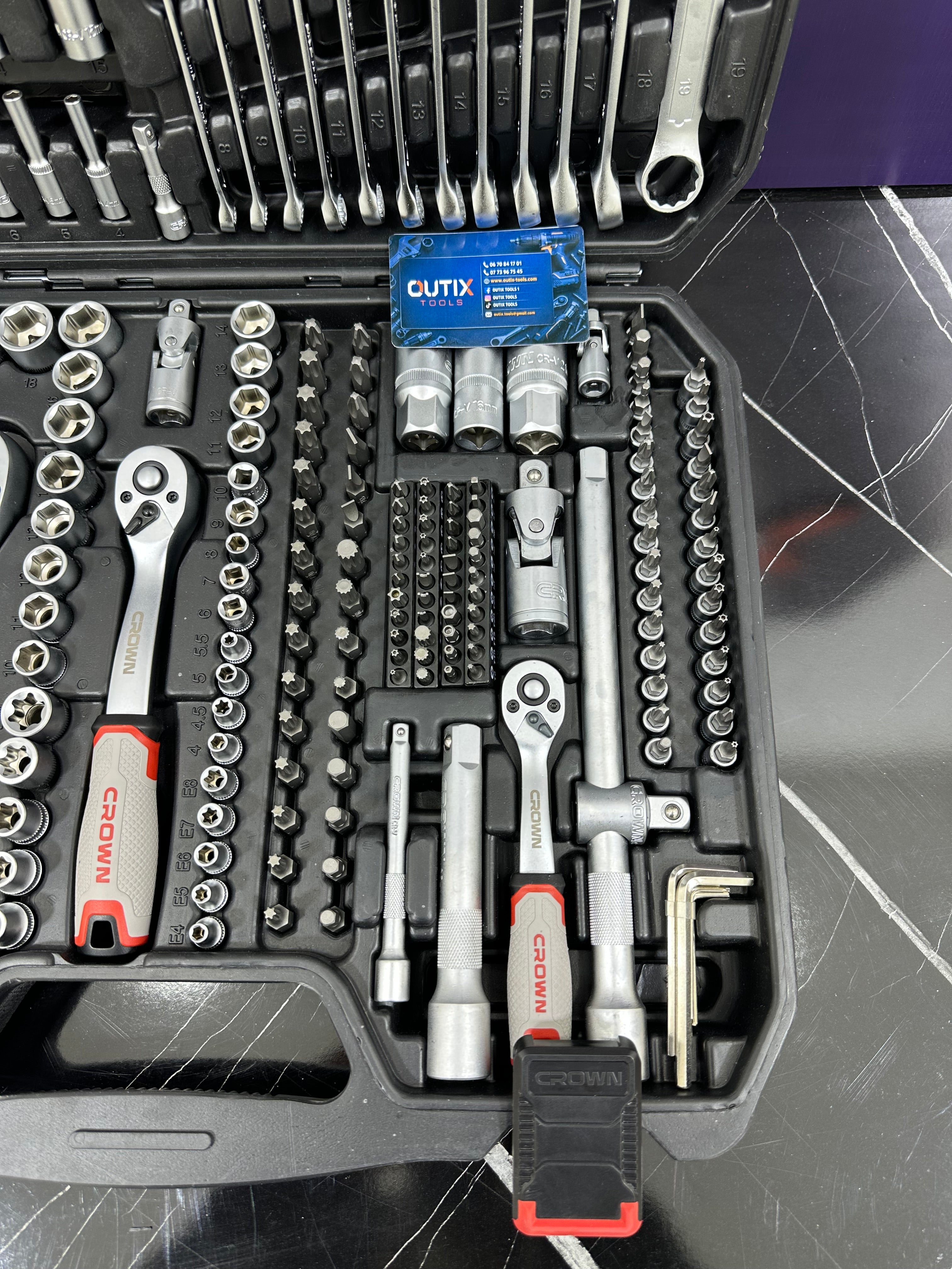Crown-Caisse à outils 219Pcs