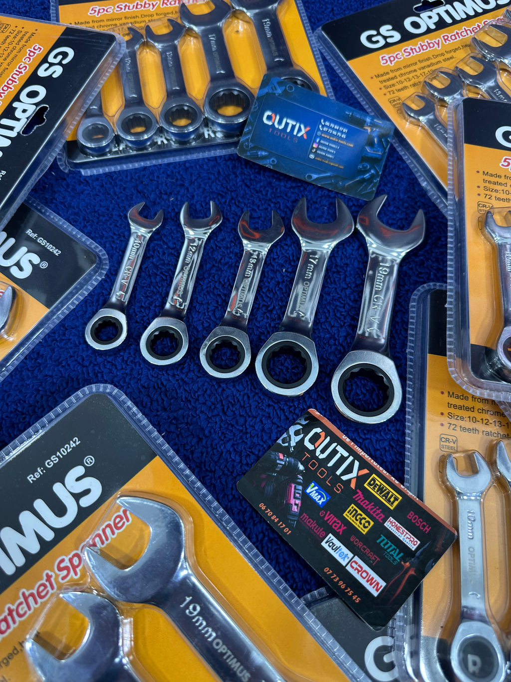 Caisse à outils 108 pcs + jeu clé mixte clique 5 pcs GS OPTIMUS