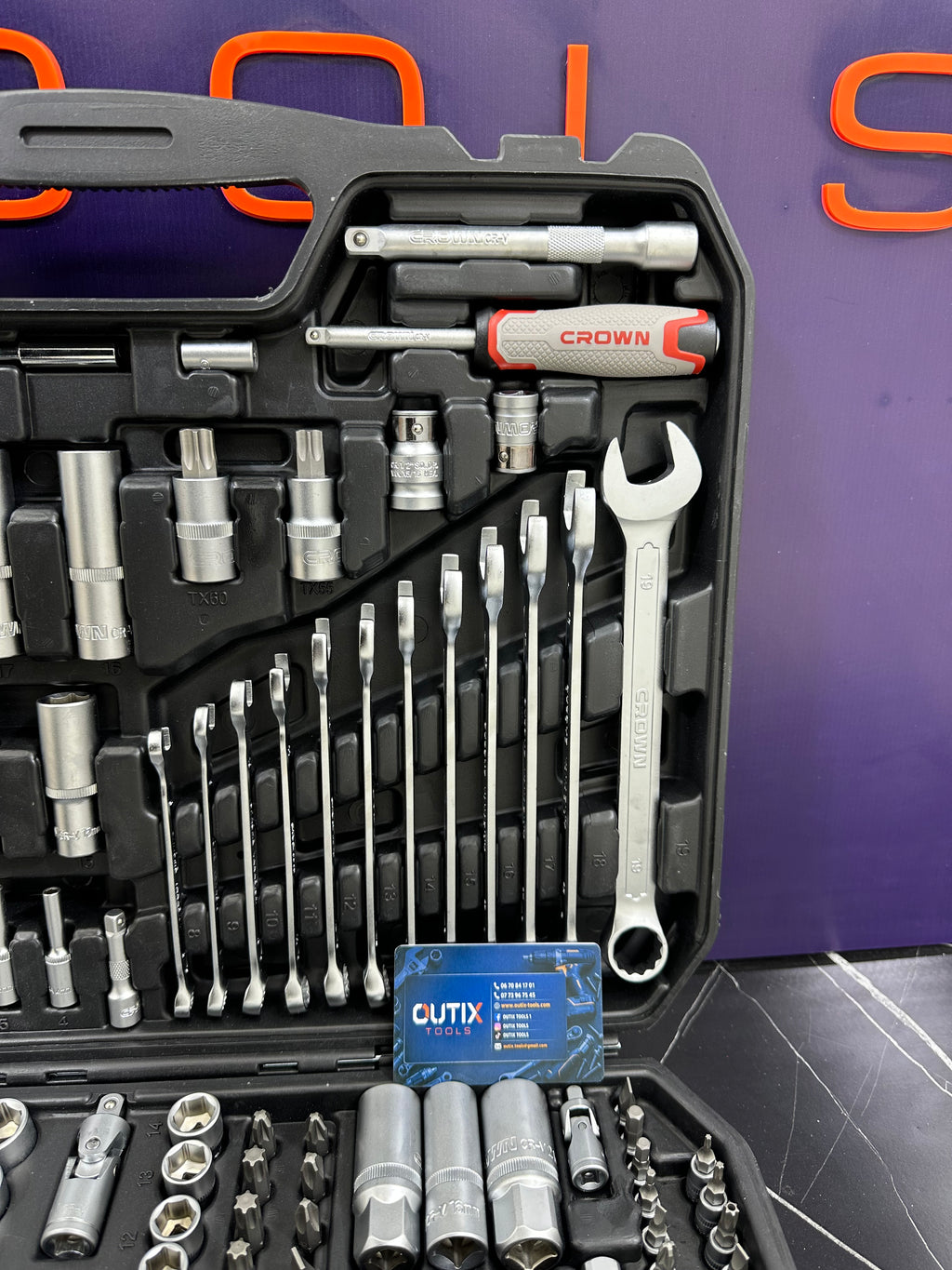 Crown-Caisse à outils 219Pcs