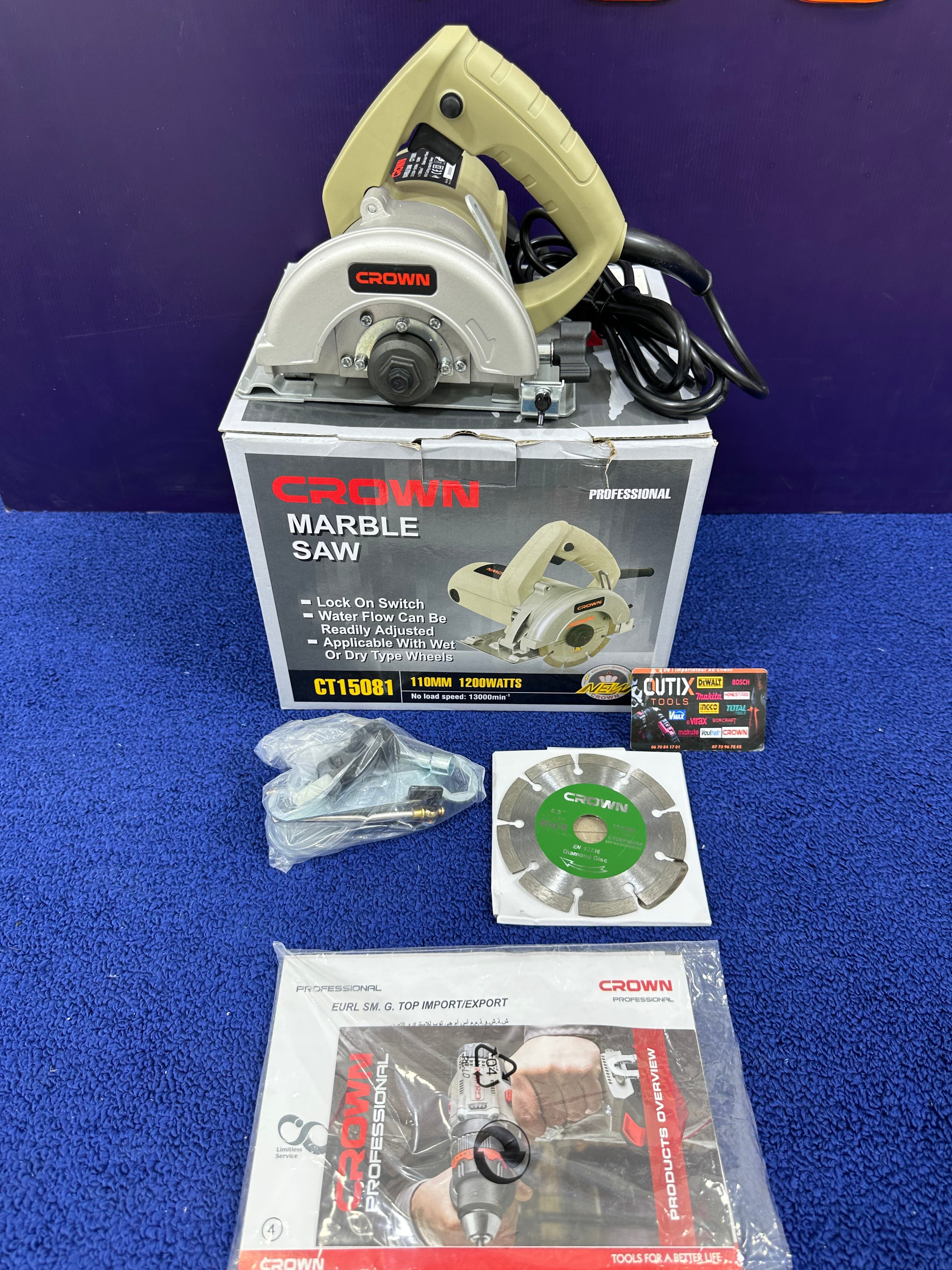 Scie marbré Crown 1200watt