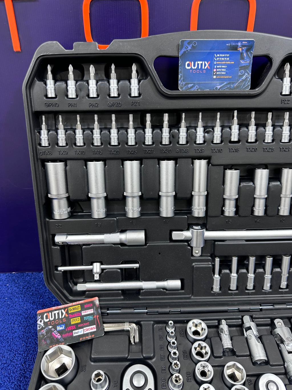 Crown-Caisse à outils 171 Pièces