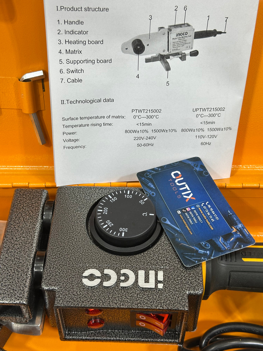Soudeuse PPR INÇCO 1500watt