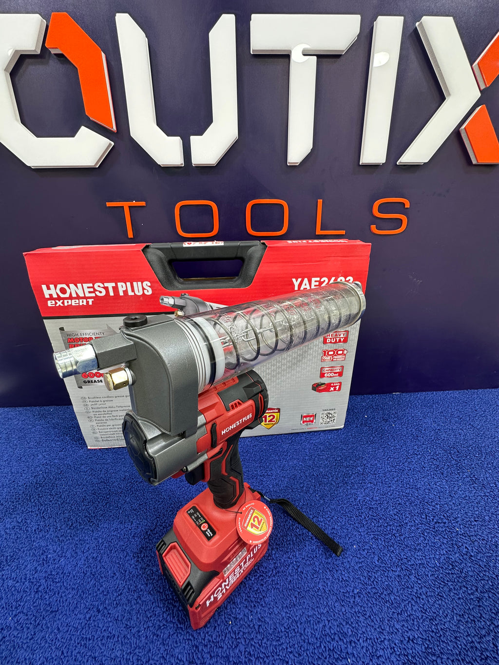 Pompe a graisse à batterie         honest plus