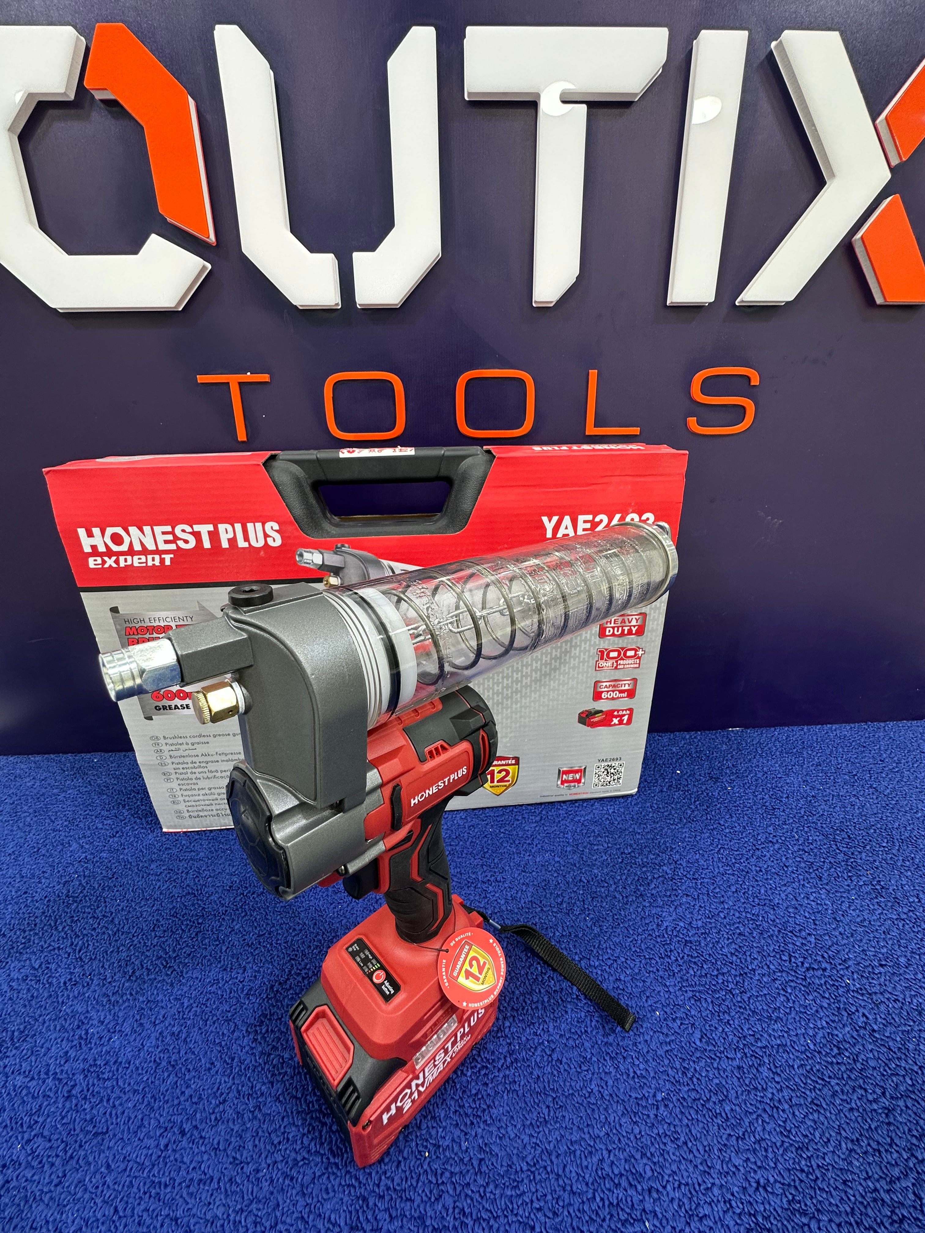 Pompe a graisse à batterie         honest plus