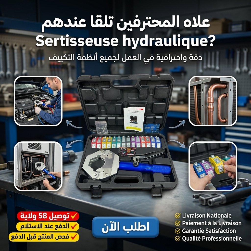 Sertisseuse hydraulique pour tuyau climatisation